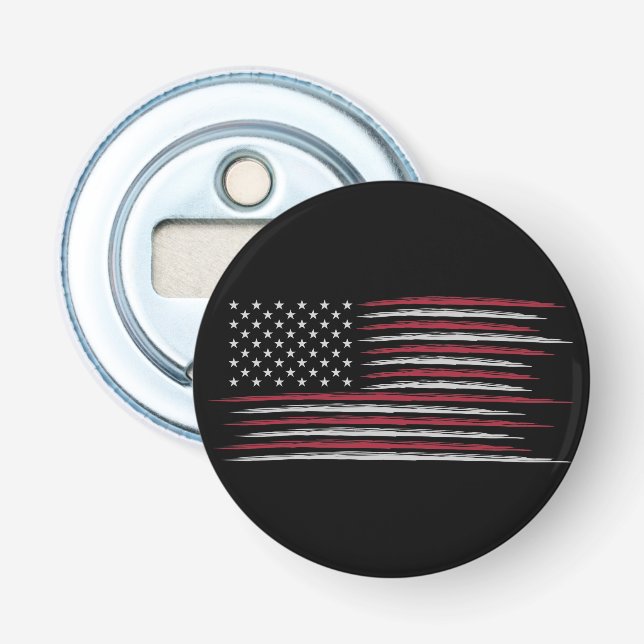 Grunge USA flagga Flasköppnare (Framsidan)