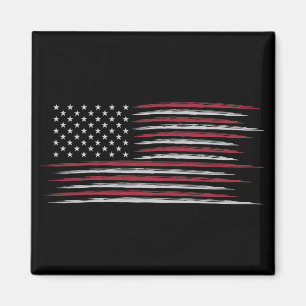 Grunge USA flagga Magnet