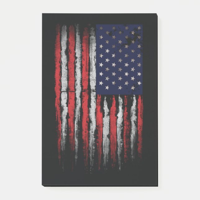 Grunge USA flagga Post-it Block (Framsida)