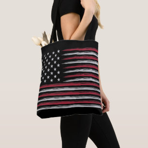Grunge USA flagga Tygkasse