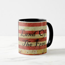 Grunge USA Flagmugg Landet fria Mugg