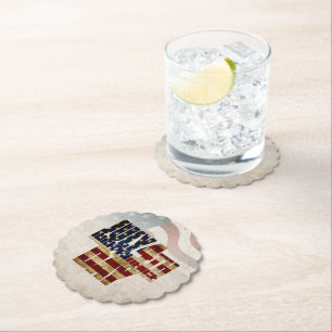 Grunge USA:s 4:e självständighetsgrafik juli Underlägg Papper