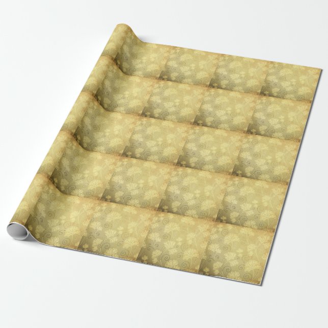 Grunge vintage-blomman mönster. presentpapper (Utrullad)