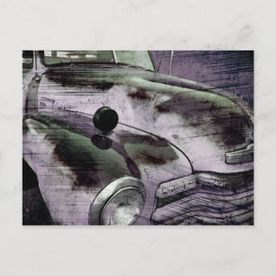 Grunge Vintage Chevy Pickupt vykort
