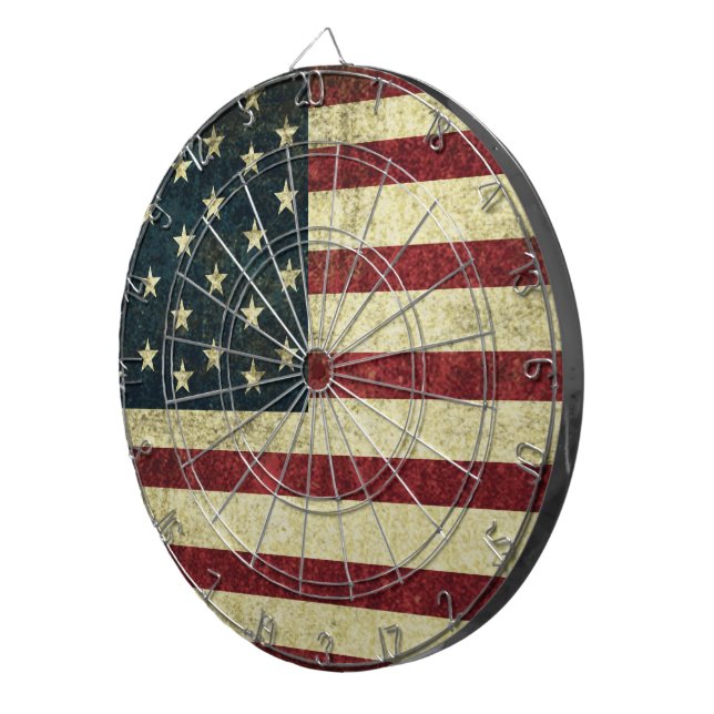 Grunge Vintage Flagga Darttavla (Högra Framsidan)