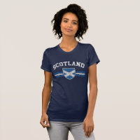 Grunge Worn See Scotland Flagga T-Shirt