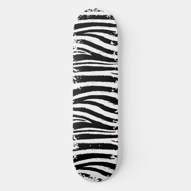 Grunge Zebra Skateboard Bräda 19,5 Cm (Framsida)