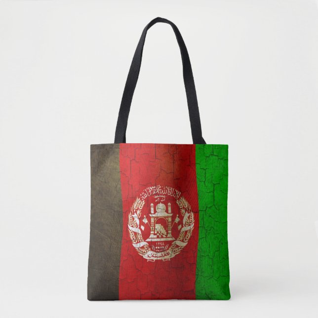 GrungeAfghanistan flagga Tygkasse (Framsida)