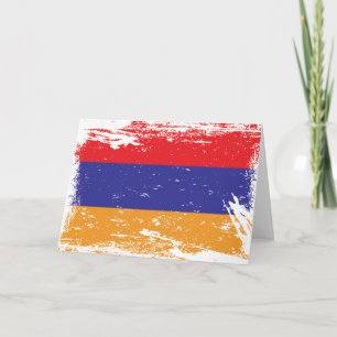 GrungeArmenien flagga Kort