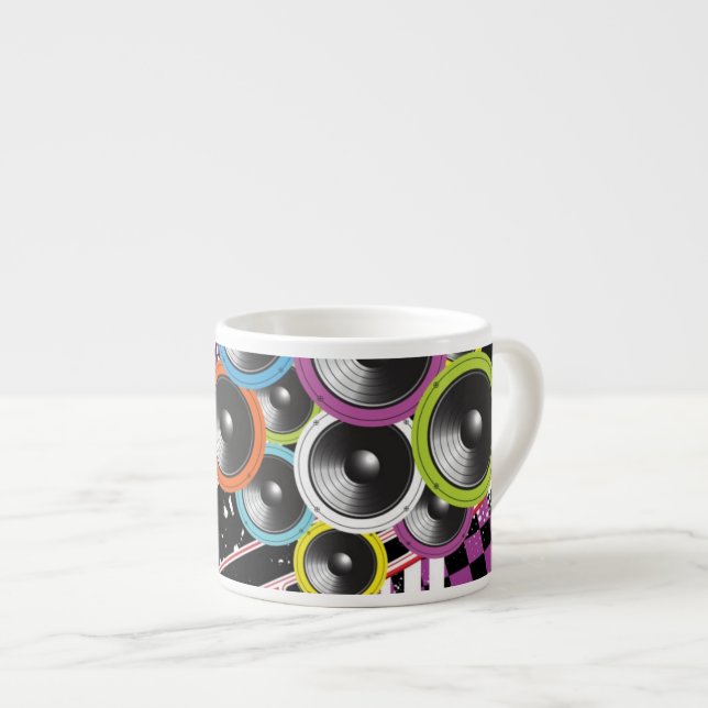 Grungebakgrund Espressomugg (Framsida höger)