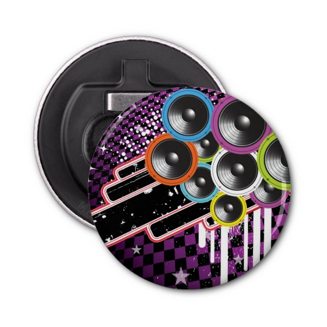 Grungebakgrund Flasköppnare (Framsidan)