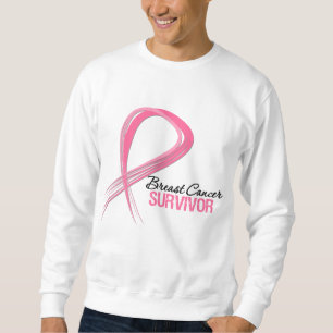 Grungebandbröstcancer överlevande långärmad tröja