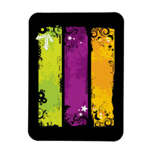 Grungebanerillustration Magnet