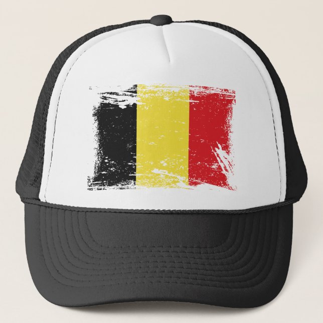 GrungeBelgien flagga Keps (Framsida)
