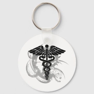 Grungecaduceus Nyckelring