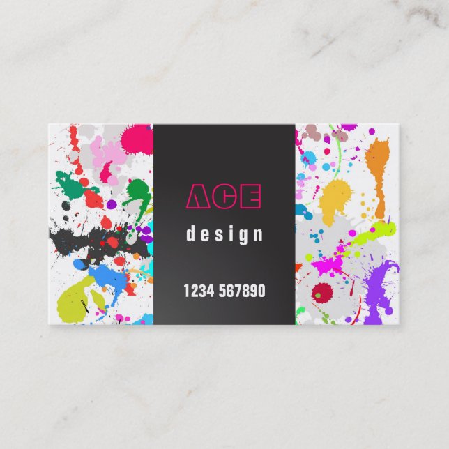 Grungedesignvisitkort Visitkort (Framsida)