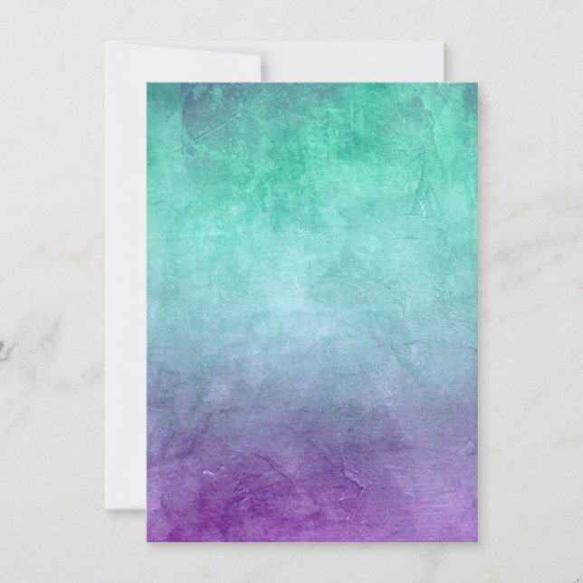 Grungefärger - Turkos & Lila Spara Datumet (Framsida)