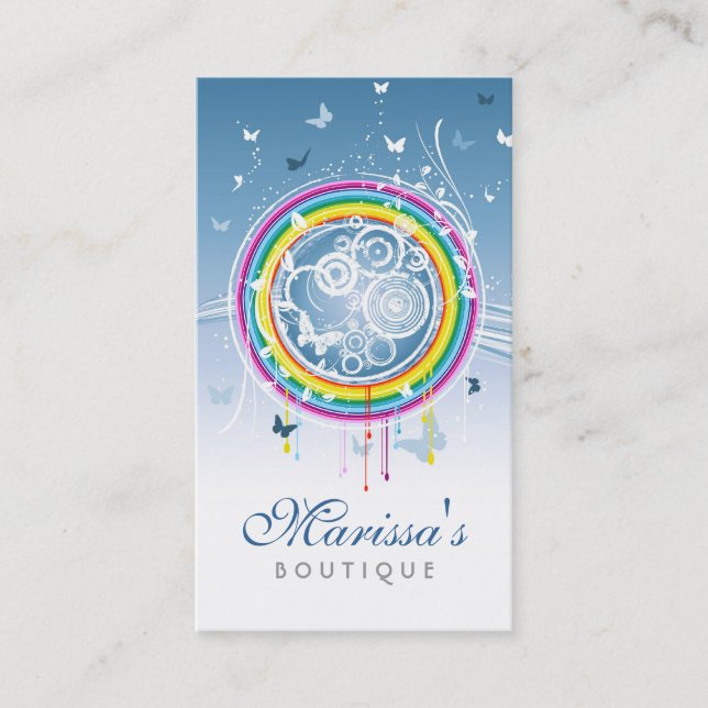 Grungefjärilsvisitkort Visitkort (Framsida)