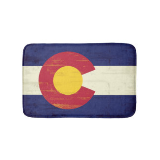 Grungeflagga av Colorado Badrumsmatta
