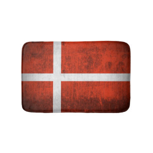 Grungeflagga av Danmark Badrumsmatta