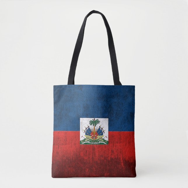 Grungeflagga av Haiti Tygkasse (Framsida)