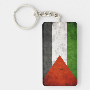 Grungeflagga av Palestina Nyckelring
