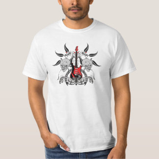 Grungegitarr- och skallemanar värderar skjortan t-shirt