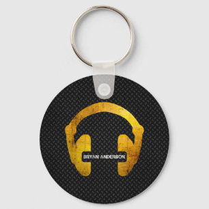 GrungeHeadphone Nyckelring