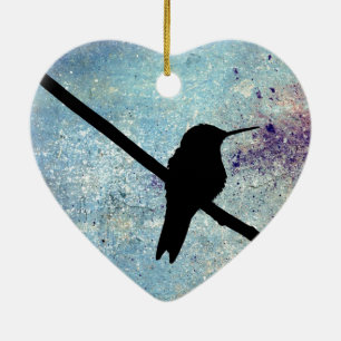 GrungeHummingbird Julgransprydnad Keramik
