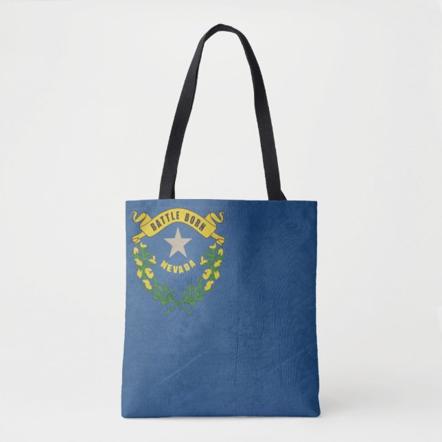 Grungeillustration av den Nevada statlig flagga Tygkasse (Framsida)