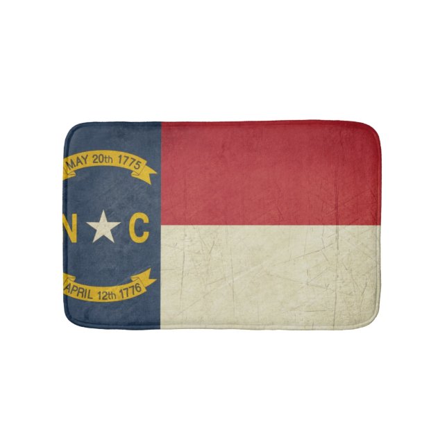 Grungeillustration av North Carolina Badrumsmatta (Framsidan)