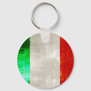 Grungeitalienflagga för italienare av Italia - Nyckelring