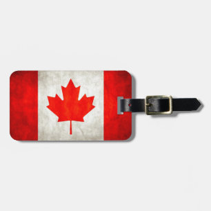 GrungeKanada flagga Bagagebricka