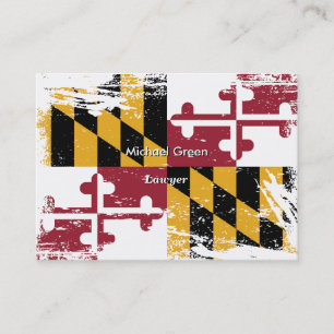 GrungeMaryland flagga Visitkort