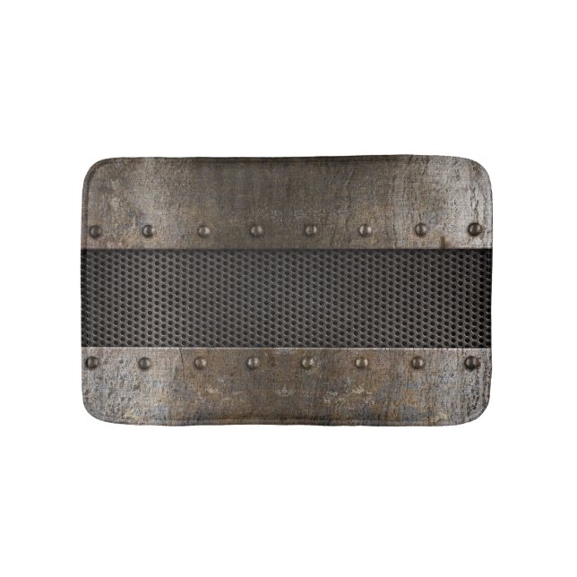 Grungemetallbakgrund Badrumsmatta (Framsidan)