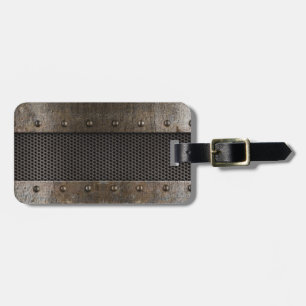 Grungemetallbakgrund Bagagebricka