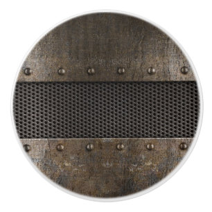 Grungemetallbakgrund Knopp