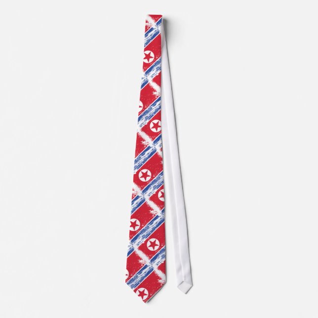 GrungeNordkorea flagga Slips (Framsida)
