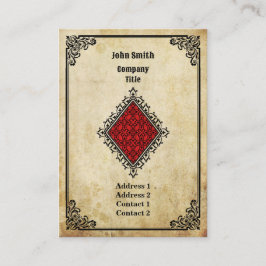 Grungeöverdängare av diamanter visitkort