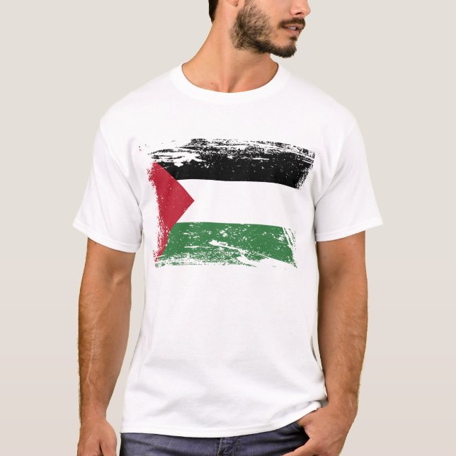 GrungePalestina flagga Tee (Framsida)