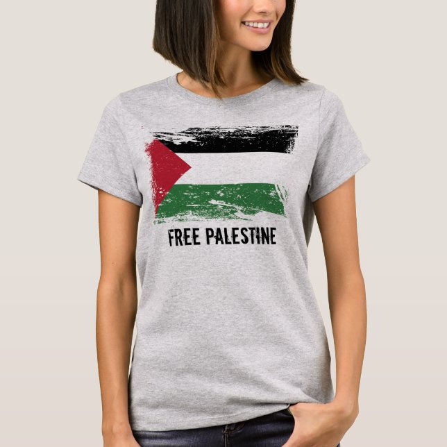 GrungePalestina flagga Tee Shirt (Framsida)