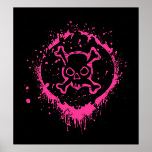 Grungeskalle Poster