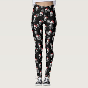 Grungeskalle Santa Leggings