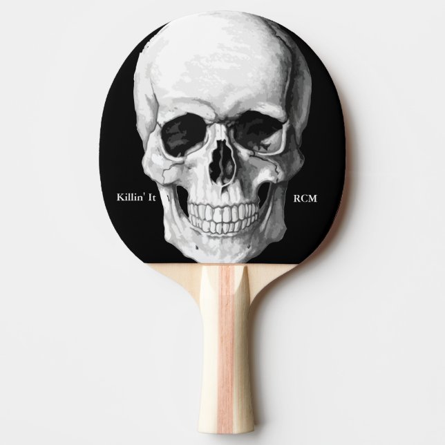 GrungeskalleMonogram Pingisracket (Framsidan)