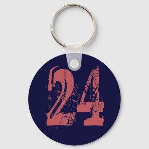 GRUNGESTIL NUMRERAR 24 NYCKELRING