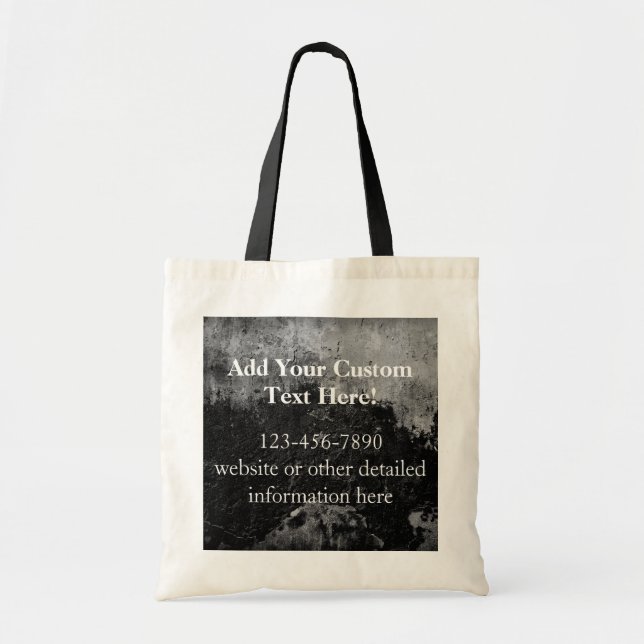 Grungesvarten målar Fauxfullföljandedesign Tygkasse (Framsidan)