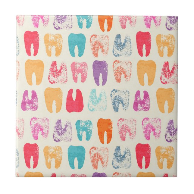 Grungetandmönster Kakelplatta (Framsidan)