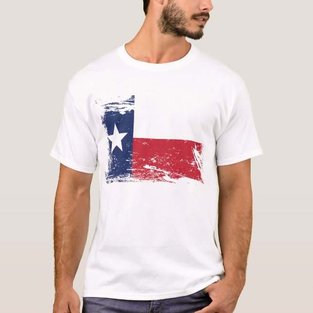 GrungeTexas flagga T-shirt (Framsida)
