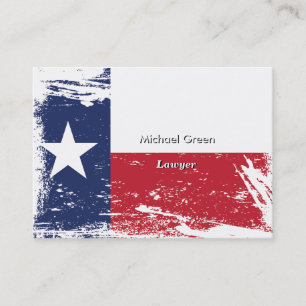 GrungeTexas flagga Visitkort