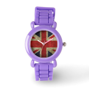 GrungeUnion-Jack brittisk flagga Armbandsur